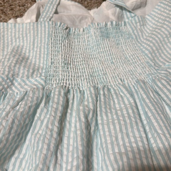 BB Dakota Light Blue and White Striped Sundress - Picture 6 of 9